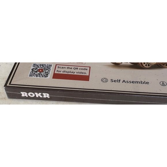 ROKR 3D Wooden Puzzle Prime Steam Express 1:80 Scale Train Model #MC501 (NEW) - Picture 4 of 5